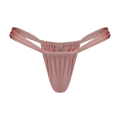 Bahia Ruched Satin Bikini Bottom