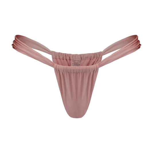 Bahia Ruched Satin Bikini Bottom