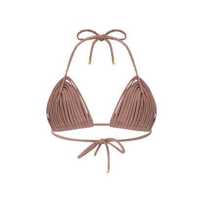 Cariño Macramé Triangle Bikini Top