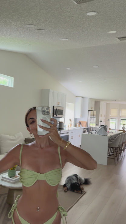 Lavinha Satin Bikini Top